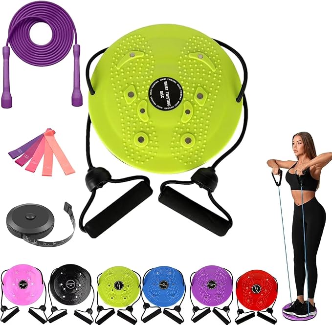 Waist Sculptor, 2026 New Waist Twister Machine Exercise with Arm Bands, Ab Board Waist Twist Machine for Exercise, Legs, Buttocks, Hip Exercise
