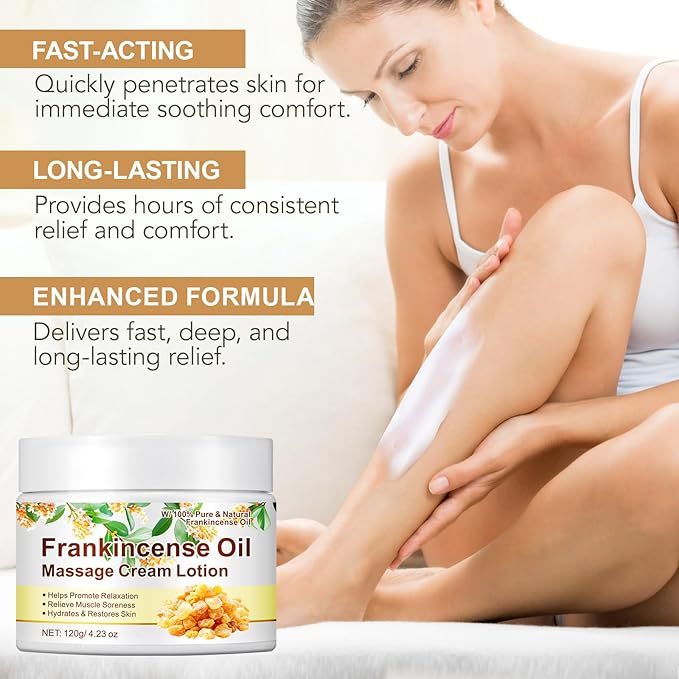 Frankincense Balm for Foot/Muscle/Joint Support, Body Massage, Anti-oxidant, Anti-Aging, Deep Hydration & Moisturization|4.23 Oz/120 G