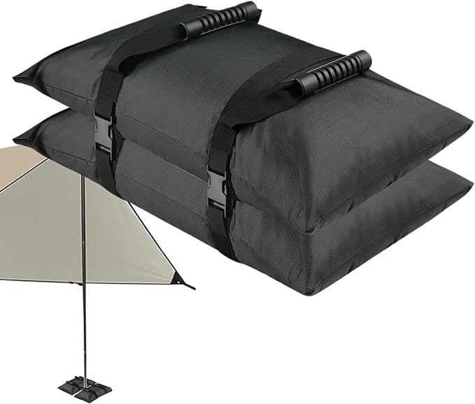 Heavy Duty Sand Bags, Tent Weight Bag, Portable Canopy Base with Feature, Water-Resistant Material, Umbrella Sand Bag with Practical Design, Bags for Camping and Fitness