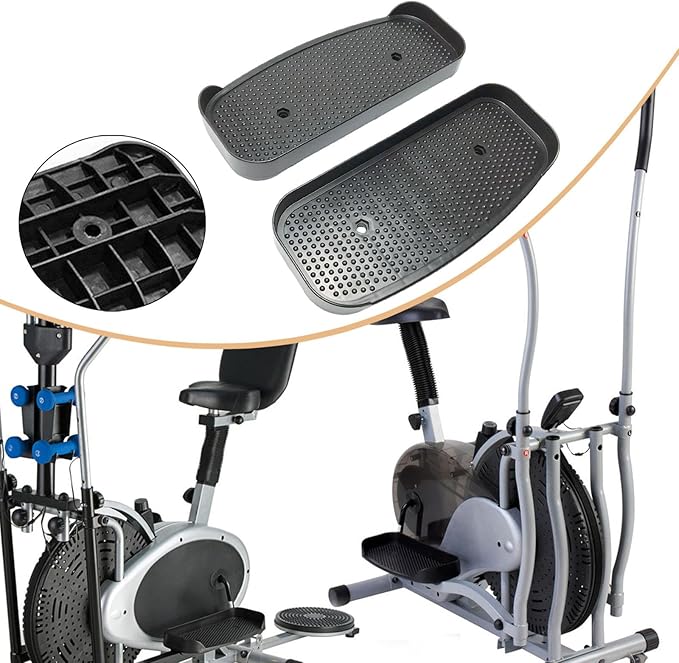 Elliptical Machine Foot Pedal Ellipse Leg Exerciser Pedal Multifunction Parts Replace 7.09inch Hole Spacing for Office Hotel