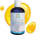 Bruizex Lymphatic Drainage Massage Oil with Arnica & Cold Pressed Castor Oil, Lightweight Non-Greasy Body Massage Oil for Daily Lymphatic Massage, Aftercare Routine, Lightweight Formula - 8.5 Oz