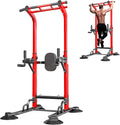 SogesPower Power Tower Pull Up Bar Station, Adjustable Height Pull Up Bar Stand for Home Gym, Multi-Function Pull Up Dip Station Dip Bar Strength Training Workout Equipment