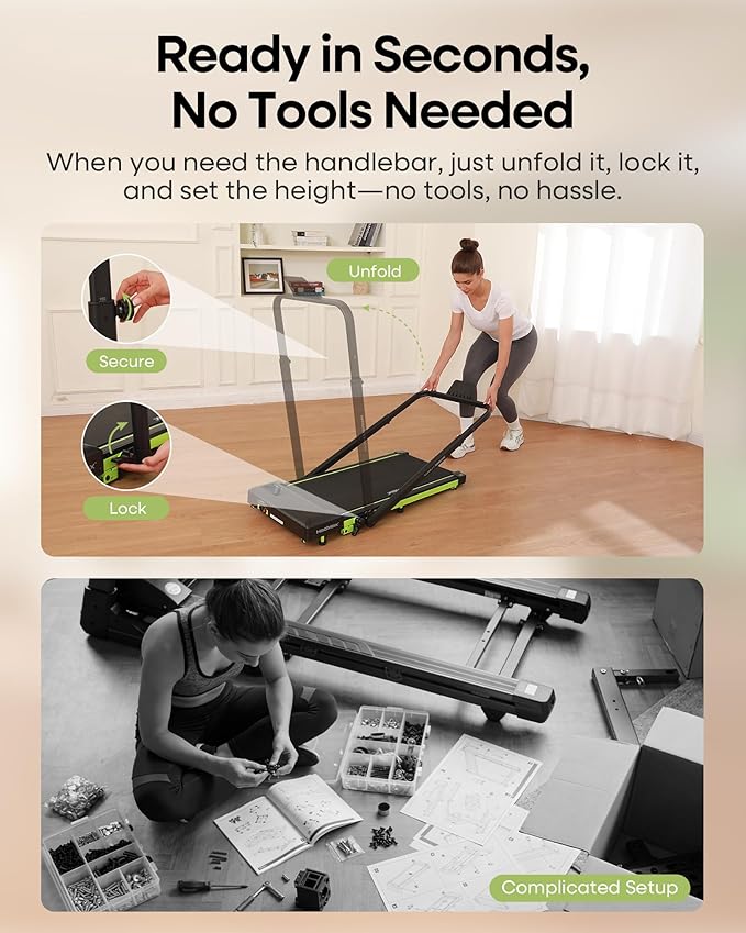 Walking Pad Treadmill with Incline and Handle Bar 3.0HP Under Desk Walking Treadmill with Adjustable Handlebar Compact Treadmill with Magnetic Remote Control for Home Office,300LBS Capacity