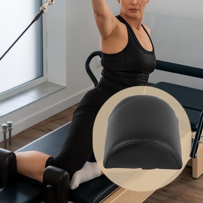 Pilates Pillow Head and Neck Support Pillow Comfortable Versatile Reformer Partner Assist Headrest for Workout- Semicircular