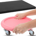Angoily Ab Roller Exercise Wheel with Mat, Multi-directional Abdominal Exerciser Board, Quiet Four-wheel Fitness Roller for Core Workout at Home and Gym