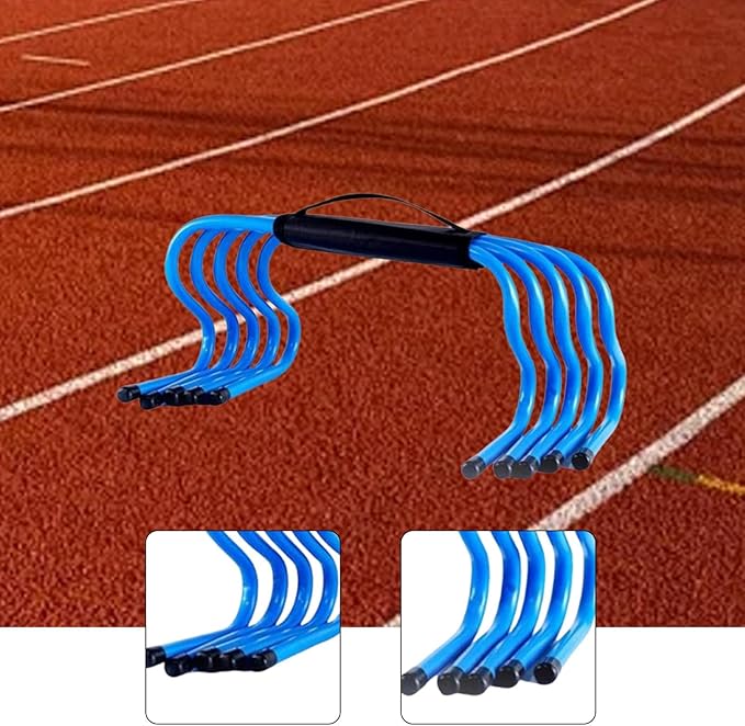 5Pcs Agility Training Hurdles Speed Hurdles with Portable Handle Jumping Speed Training Equipment for Track