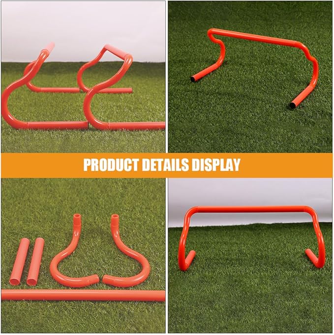 3pcs Detachable Agility Hurdles Lightweight Portable Training Equipment for Speed and Agility Drills Soccer Basketball and More Durable Construction