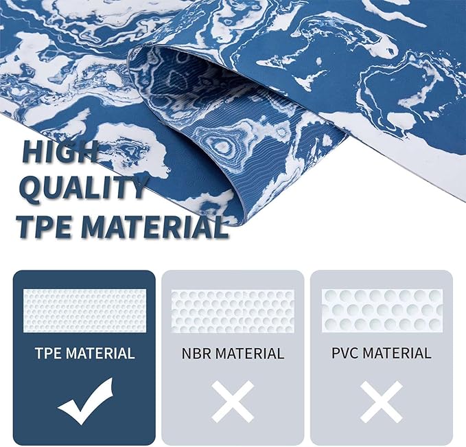 Yoga Mat Exercise Yoga Mat Print With Designed Exericise Mat 72 X 24inch Multi-Purpose Workout Mat For Women Pilates Fitness And Floor Exercises