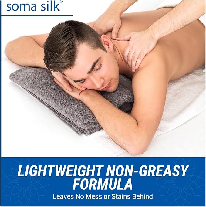 Multi-Purpose Massage Cream, 1/2 Gallon - with Arnica, Aloe & Jojoba - Silky Smooth - Perfect for Both Light & Deep Tissue Massages - Smooth Glide, Easy Clean - Spa & Therapist Supplies