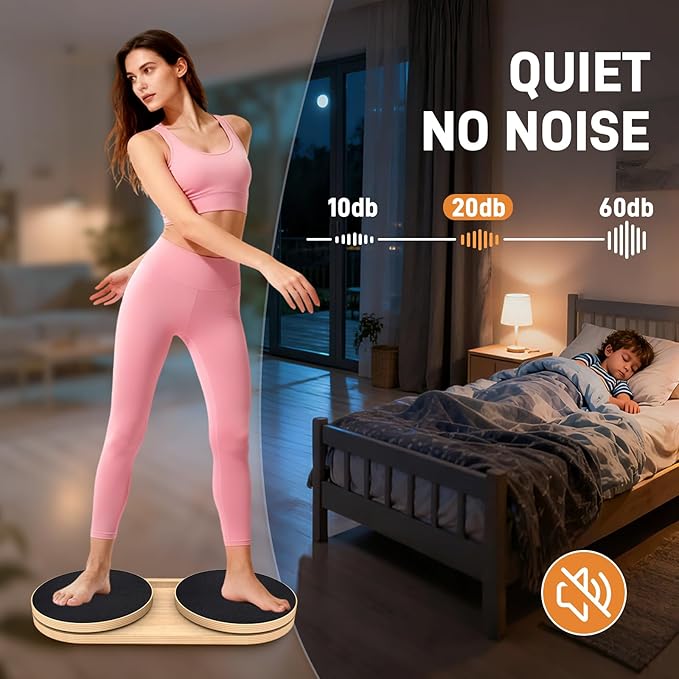 Waist Twister Machine Exercise, Ab Twister Board Workout MAX 330 LBS, Non-Slip Waist Twisting Fitness Tool, Pilates Waist Twister for Women, Dynamic Core Align Board for Home Gym Equipment