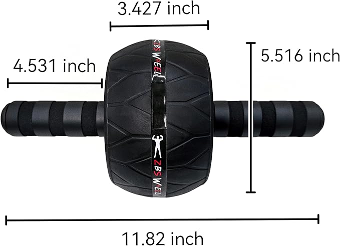 Ultimate Core Strength Wheel - Professional Ab Roller for Intense Home Workouts with Knee Support, Build Rock-Solid Abs & Total-Body Power