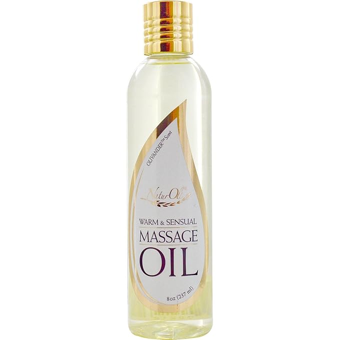 NaturOli Warm and Sensual Massage Oil - 8oz - 100% Natural Blend - Unisex Body Oil - Made in USA!