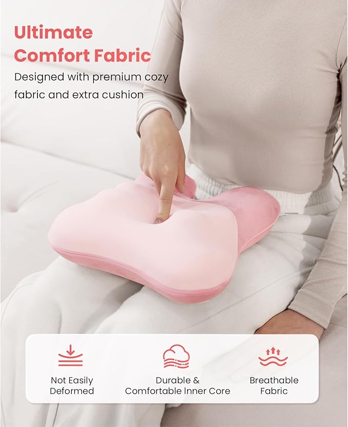 BOB AND BRAD Back Massager with Heat FSA Eligible, EZBack Corded Back Massager for Pain Relief Deep Tissue, Shiatsu Back Massage Pillow, Soothing Muscle Tension Upper & Lower Back Relief