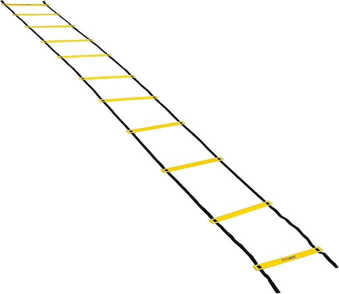 EFITMENT Speed Ladder, Agility Ladder Speed Training Equipment w/Carrying Bag – 11 Rung 13.5ft for Fitness Speed Training, Obstacle Course, Footwork, Soccer – A008
