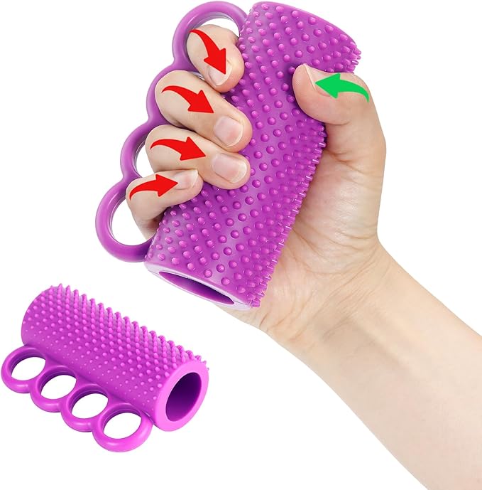 Hand Therapy Grip Ball for Stroke, Arthritis, Carpal Tunnel Pain Relief Recovery, Hand Squeeze Ball for Physical Therapy, Exercise Stress Balls for Adults, Improve Flexibility & Grip Strength