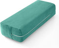 Wellsin Rectangular Yoga Bolster - Meditation Pillow with Washable Suede Cover, 27"X10" X5.5"