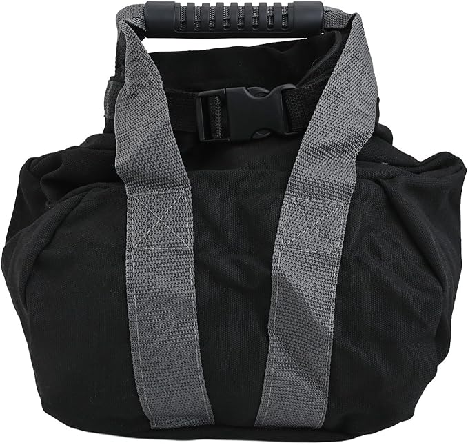 Adjustable Sandbag for Fitness and Yoga - Kettlebell Alternative Weight Training Sandbag with Handle, 0-35 lbs Capacity, Canvas For Home Gym Equipment for Strength Training and