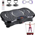 Vibration Plate Exercise Machine with Bluetooth Speaker, 120 Level Whole Body Vibration Platform for Home Fitness, Lymphatic Drainage Workout Board with Remote, LED Display & Resistance Band