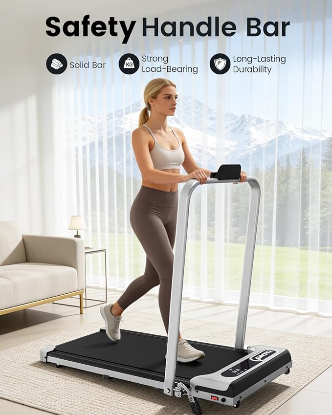 Walking Pad, Walking Pad Treadmill for Home Office, Portable Under Desk Treadmill with Remote Control and LED Display, Walking Jogging Running Machine