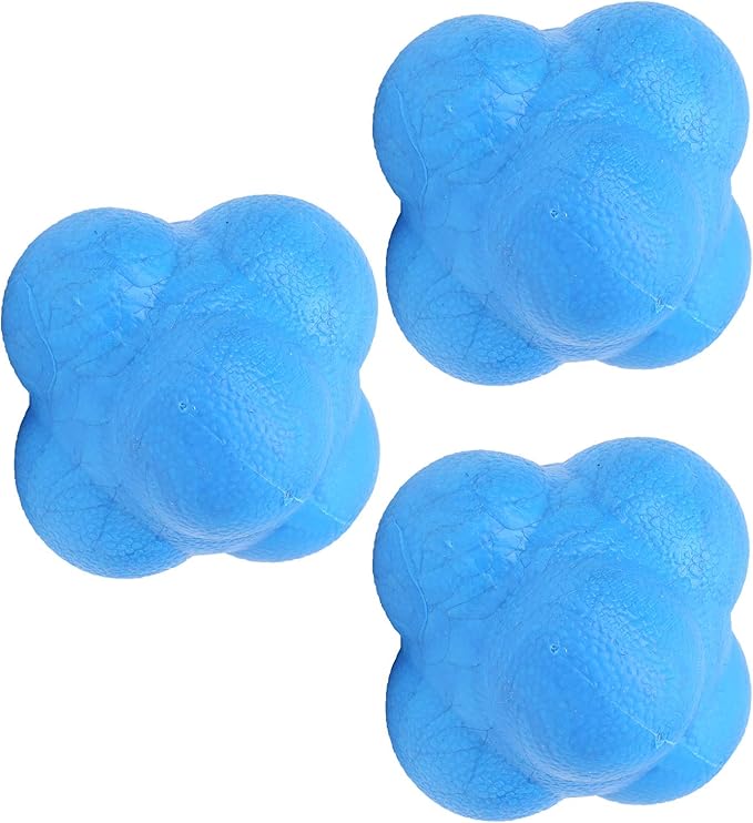 Reaction Ball Durable Coordination Training Ball for Sports Fitness, 3pcs Hex Bounce Exercise for All Sports Training