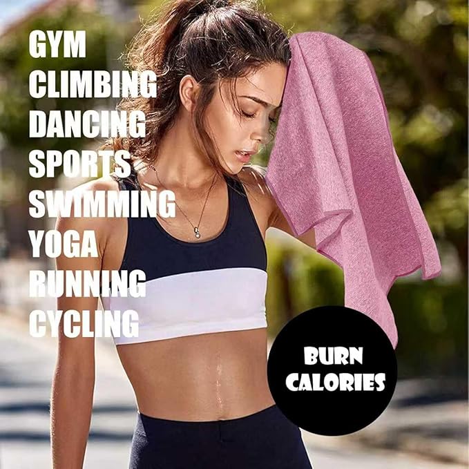 Microfiber Quick Dry Gym Towel, Silver ION Odor-Free Absorbent Fiber, Fast Drying, Men & Women Workout Gear for Body Sweat, Working Out, Towels (Pink, 5Pack - 16 * 27Inch)