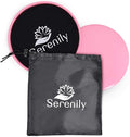 Serenily Sliders for Working Out - Core Exercise Sliders, 2 Dual Sided Gliding Discs For All Floors With Carry Bag & Workout Guide. Abs & Full-Body Fitness Equipment - Compact Slider Set For Home Gym