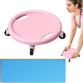 Abdominal Wheel Board, 360 Degree Rotatable Core Training Slider, Multifunctional Ab Roller Wheel, Abdominal Exercise Slider with Knee Pad, for Full Body Workout Cross Training Gym Home