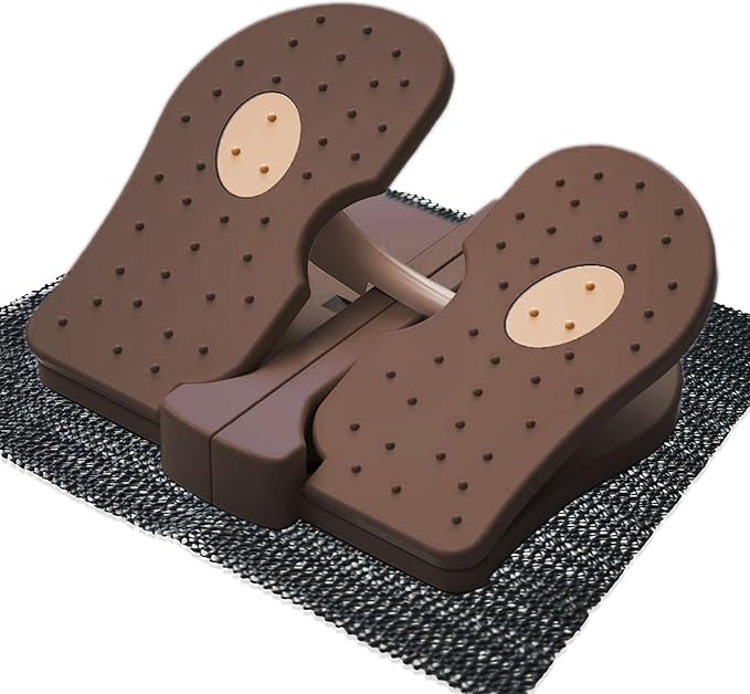 Foldable Leg Exerciser: Portable Foot Pedal Exerciser for Seniors Under Desk Foot Pedal Exerciser Stepper Exercise for Leg Muscles Relieves Varicose Veins Physical Therapy Aid
