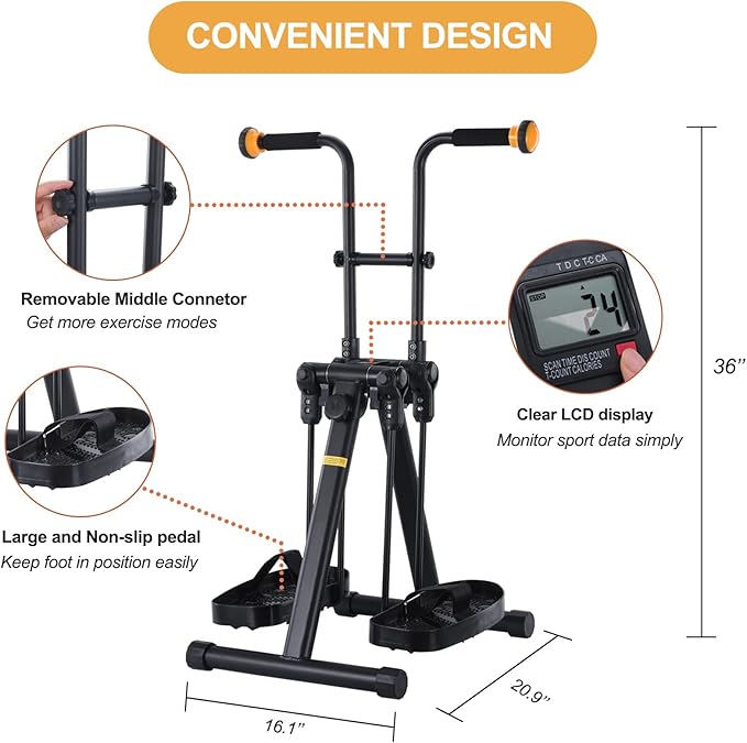 Pedal Exerciser Bike for Seniors, Arm Leg Hand and Knee Elderly Exercise Equipment, Sitting Home Exercise Machine for Total Body, Upper and Lower Limb Trainer
