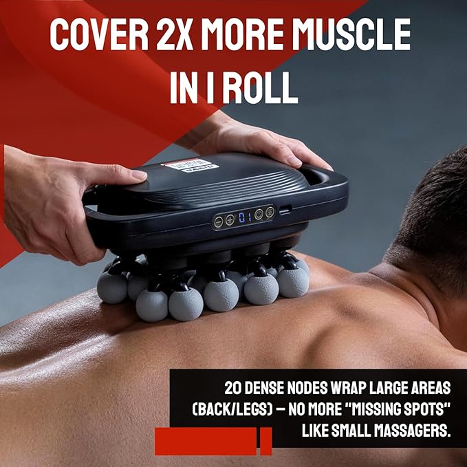 20 Head Massage Gun Deep Tissue, Body Massage for Back, Shoulders, Neck, Legs, Foot, Massage Gun deep Tissue, Percussion Massager with 3 Modes & 30 Intensities Body Muscle Pain Relief(Grey)