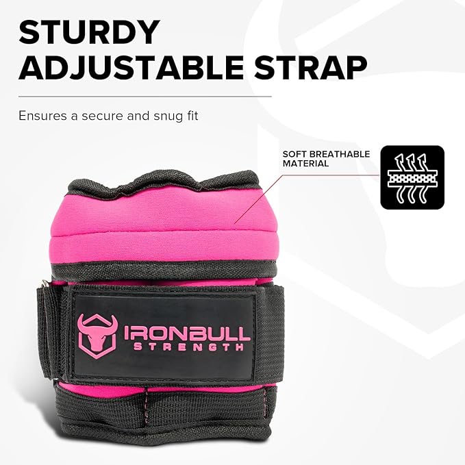 Adjustable Ankle Weights (10lbs/Pair) - Weighted Ankle Weight for Walking, Gym and Exercise - 2, 4, 6, 8, 10 LB Leg Weight Set with Straps for Women and Men - 1-5 lbs Each Ankle Adjustable for Weight Lifting