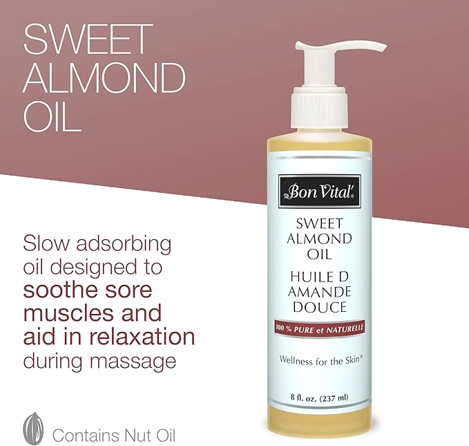 BONVITAL Sweet Almond Oil 8OZ BTL