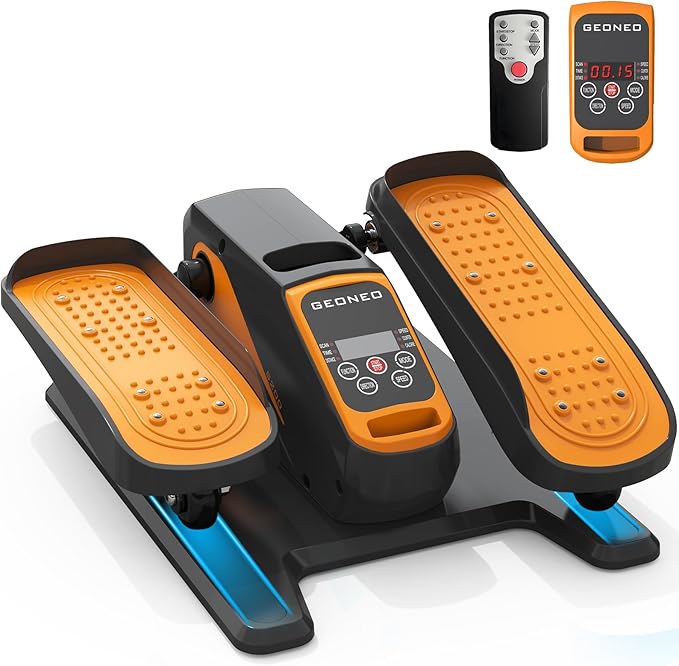 Under Desk Elliptical Machine, Electric Elliptical Exerciser for Senior, Quiet and Small Electric Seated Pedal Exerciser for Home with Remote Control and 12 Adjustable Speeds