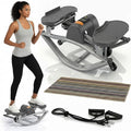 Rock Stepper Side to Side, Rocking Stepperfor Exercise at Home, with Digital Display, Portable Compact Lateral Motion Steppers for Legs, Glutes, Absz for Apartment Office