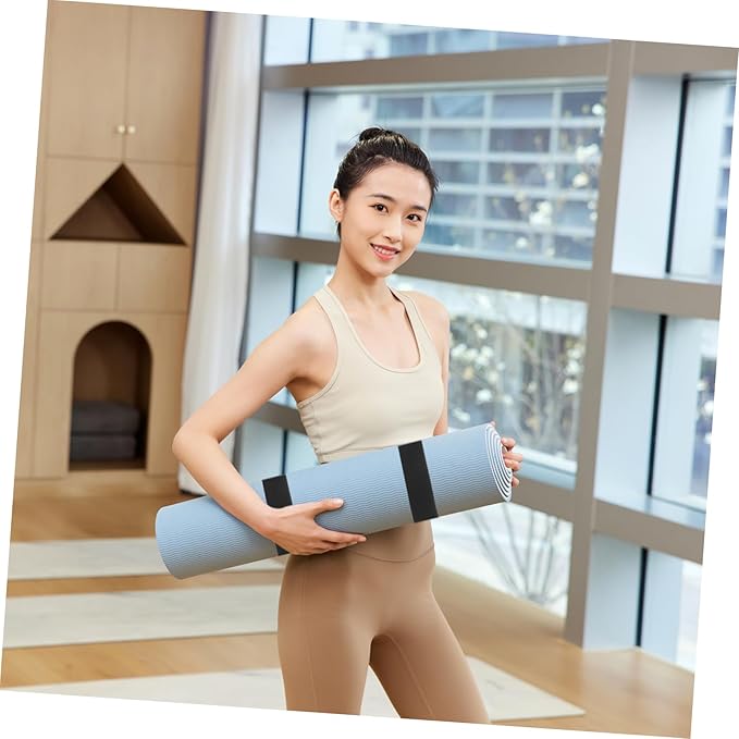 12Pcs Yoga Mat Strap Durable Lightweight Carrier for Easy Storage Transport of Yoga Mats Convenient for Fitness Enthusiasts