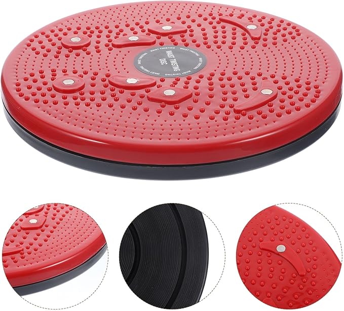 Body Twisting Disc Waist Twisting Board Red for Indoor Slimming Exercise Workout Tool for Women