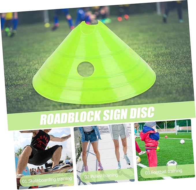 BESPORTBLE 6Pcs Durable Football Training Hurdles Weatherproof Agility Obstacles for Adults Enhance Speed and Flexibility Soccer and Sports Drills Random Color