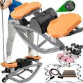 Rocking Stepper Side to Side Rock Stepper Side to Side Machine Rock Stepper Exercise Machine with Resistance Bands&Led Display, Low-Impact Home Workout Machine for Knees Joints Legs