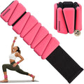 Wrist Ankle Weights for Women & Men, 2lbs/4lbs Adjustable Weighted Bangles to Boost Calorie Burn & Strength, Arm & Leg Weights for Pilates, Yoga, Walking, Barre, Gym & Home Workout