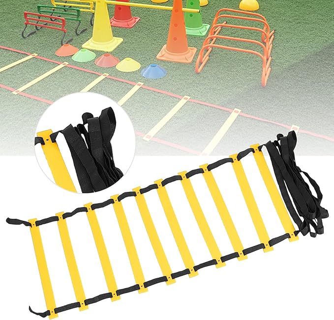 Agility Ladder Training Speed Ladder Stairs Professional Polypropylene Footwork Ladder for Soccer Fitness with Storage Bag