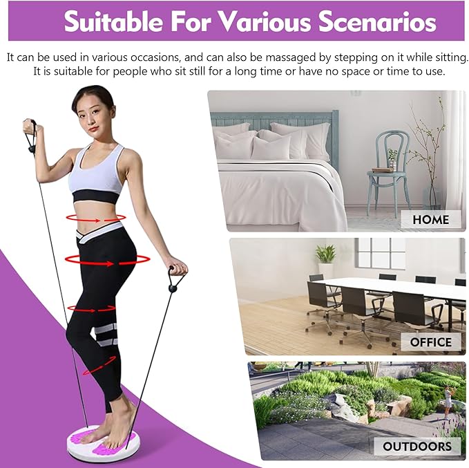 Twister Board for Exercise Waist Twisting Disc with Handles Ankle Body Aerobic Exercise Waist Twisting Machine Exercise Twist Board With Foot Massage