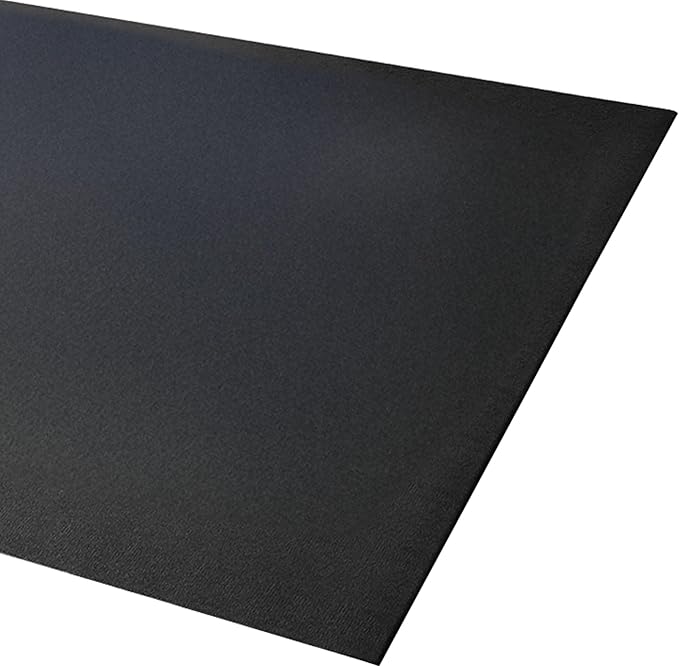 BalanceFrom 7x5 Feet High-Density Gym Equipment Floor Mat, 1/4-Inch Thick PVC – Non-Slip Flooring for Treadmill, Stationary Bike, Elliptical Trainer, Weight Bench, and Heavy Exercise Machines