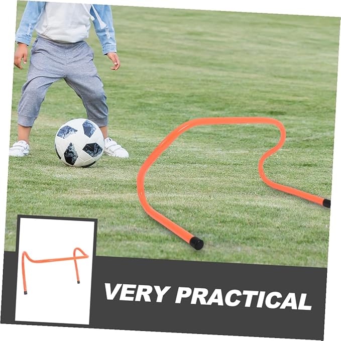 Veemoon 4pcs Agility Hurdles Set, 15cm Plastic Speed and Soccer Training Equipment, Lightweight Sports Training Accessory for Football and Basketball Drills