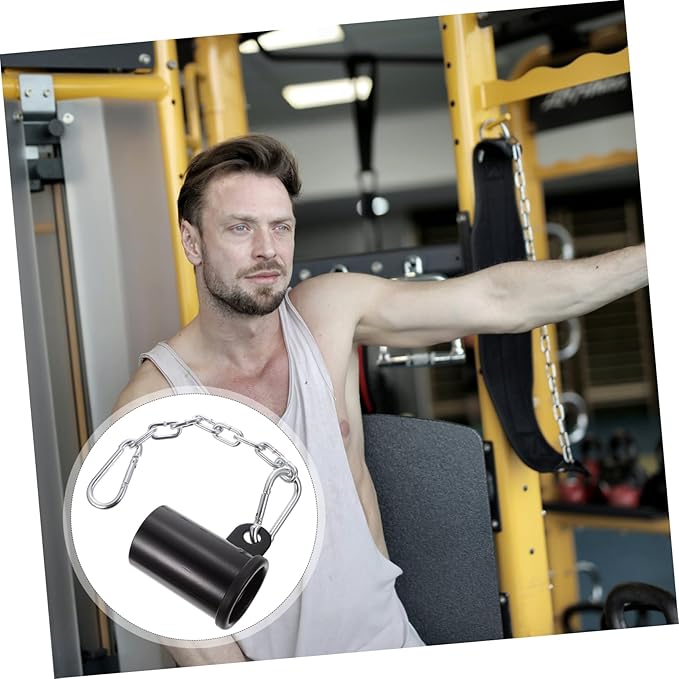 Bar Row Gym Attachment Chain Versatile Barbell Sleeve for Bent Over Row Exercises Fitness Equipment for Strength Training Workouts
