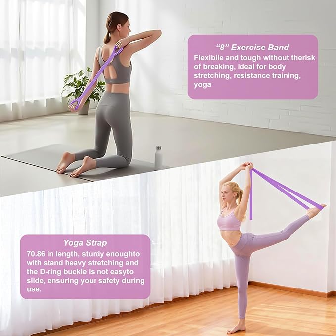Luscinia Pilates Kit,Home Pilates Ring Kit for Women,Pilates Equipment Ring and Ball Set with Pilates Ring, Pilates Ball, Resistance Bands, Figure 8 Band & Accessories Pilates Starter Kit