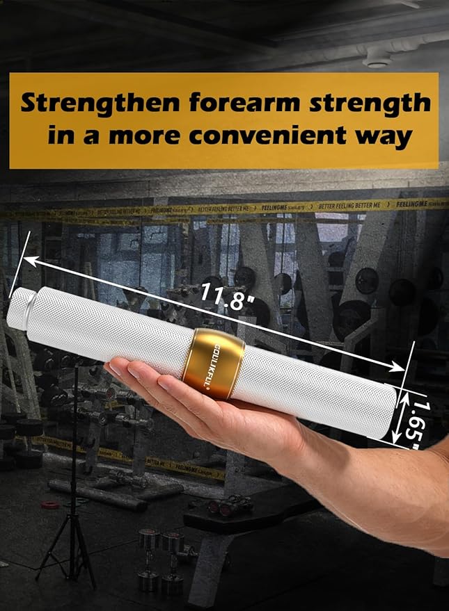 Grip Strength Trainer, Aluminum Alloy Forearm Strengthener Wrist Trainer with Adjustable Resistance Knob, Forearm Exerciser for Home Gym Sports Man Women Wrist Arm Builder