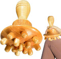 Mushroom Massager – Wood 14.5x9.1x9.6cm | Beech Mushroom Massage Cup with Wooden Handle | Manual Wood Massage Tool for Body Shaping, Relaxation, Muscle Relief and Home Spa Use