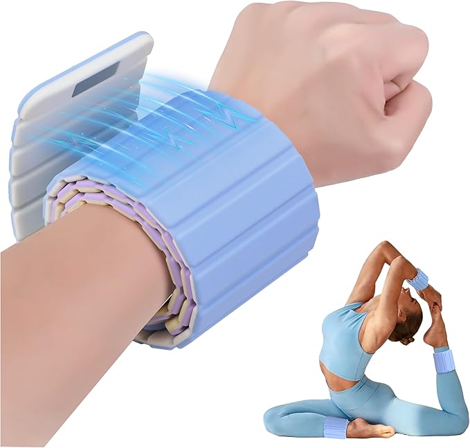 Wrist Weights Ankle Weights for Women 1 Pair (1.1 lb/2.2 lb Each) Silicone Magnetic Leg Arm Weighted Bracelet for Home Yoga Pilates Gym Workout Walking Jogging