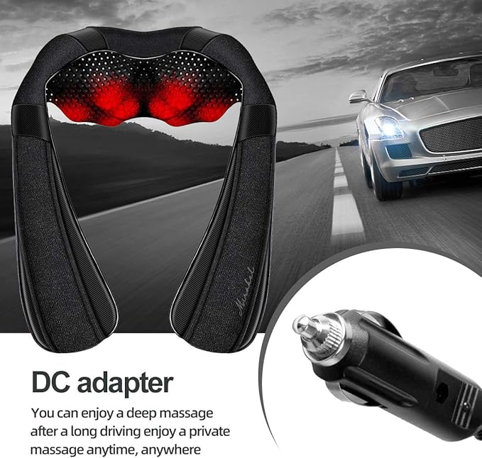 Shiatsu Neck Back and Shoulder Massager with Heat for Pain Relief Deep Tissue – Mother's Day Gifts for Mom, Women, Men and Dad – Perfect for Father’s Day, Birthdays, Valentine’s Day, and Christmas