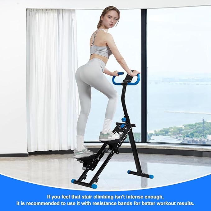 Stair Stepper for Home,Vertical Climber Workout Machine,Stair Stepper with Handlebar for Full-Body Exercise Stair Stepper with Stable Frame Adjustable Handlebar